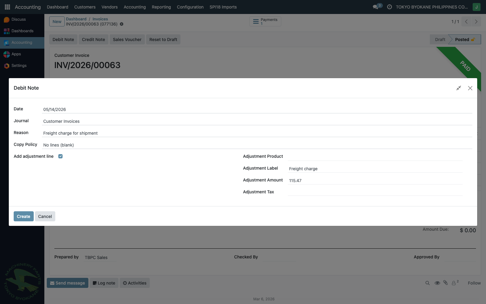 DN Wizard – adjustment filled